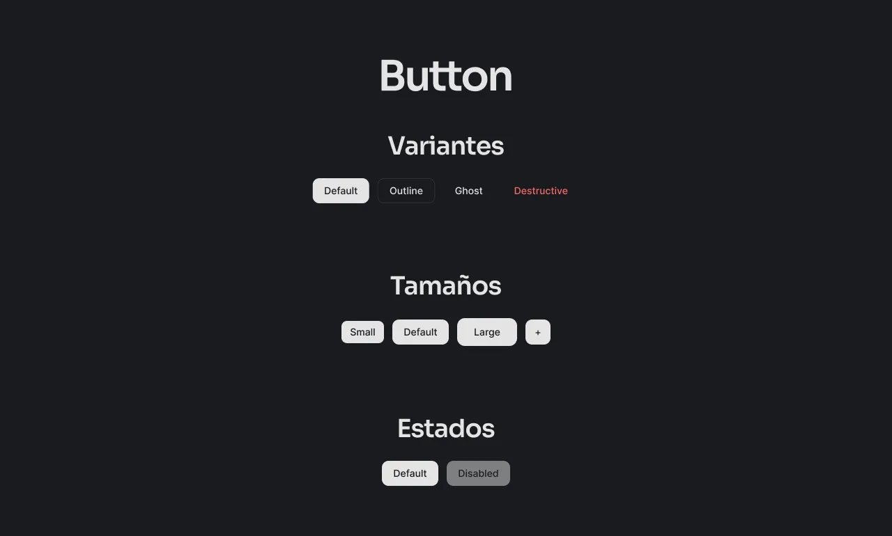 Component library — button component