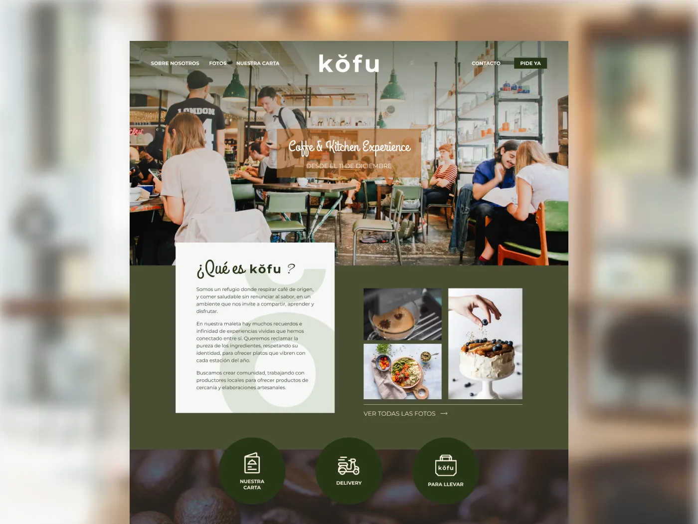 Kofu website design