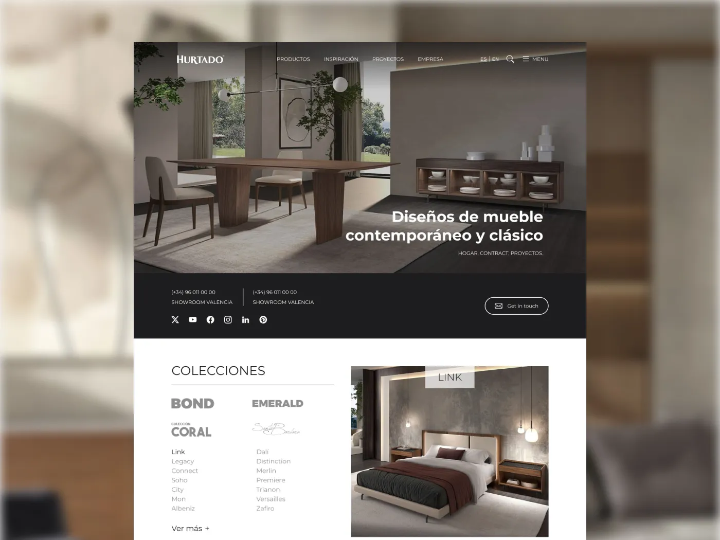 Hurtado website design