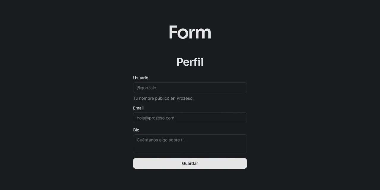 Component library — form component