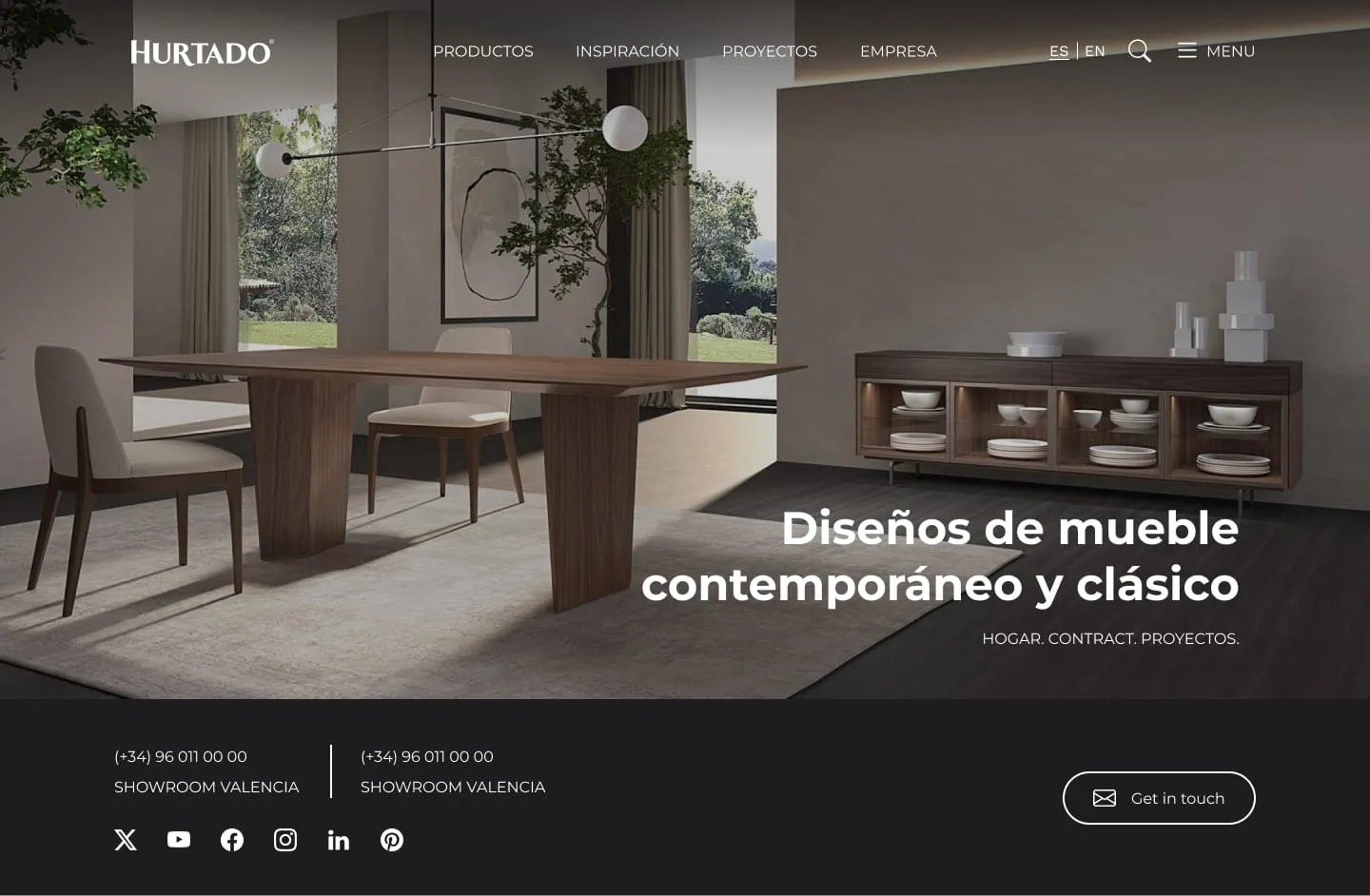 Hurtado website — hero