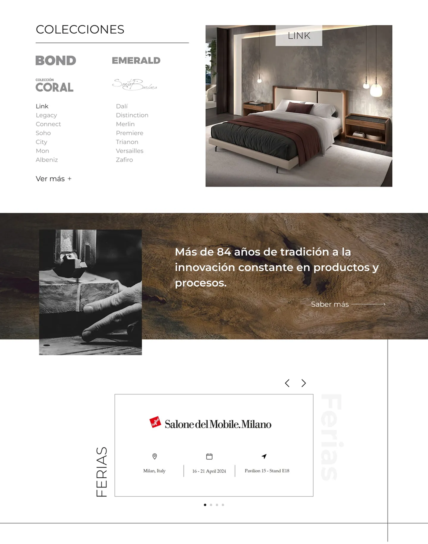 Hurtado website — sections