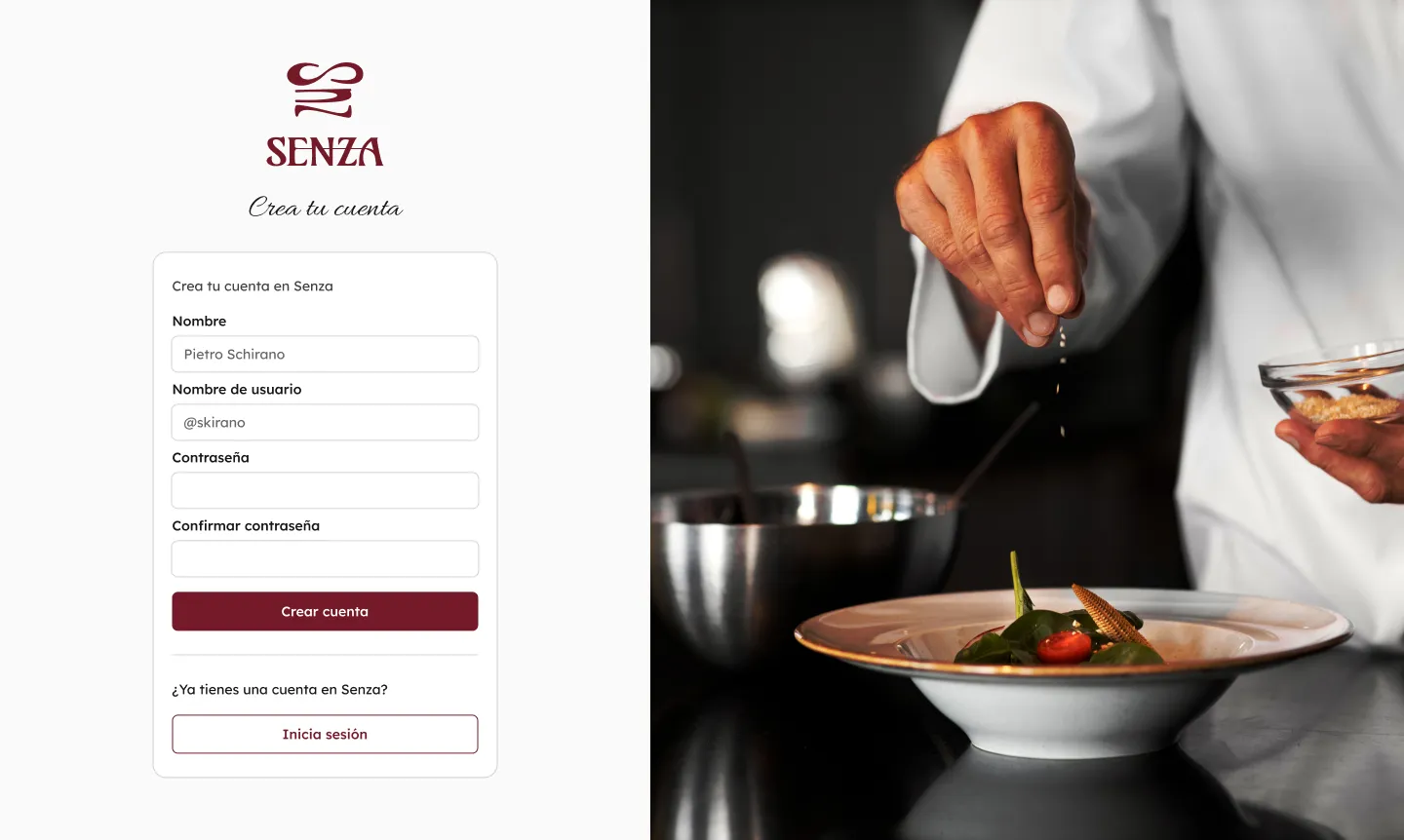 Senza — authentication flow